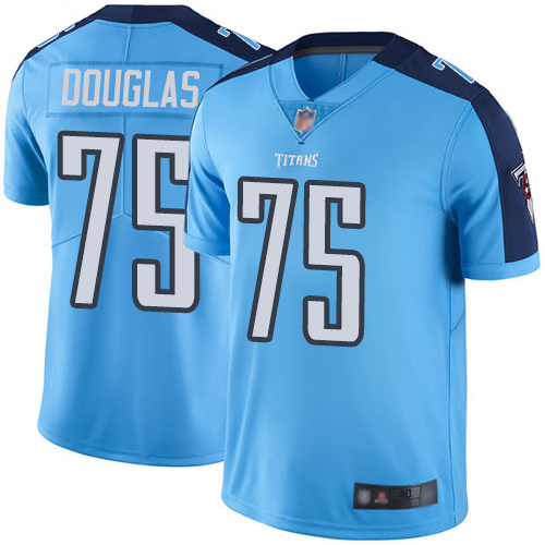 Tennessee Titans Limited Light Blue Men Jamil Douglas Jersey NFL Football #75 Rush Vapor Untouchable